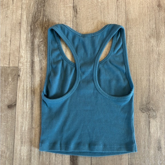 Forever 21 Blue Ribbed Tank Top - Picture 2 of 3